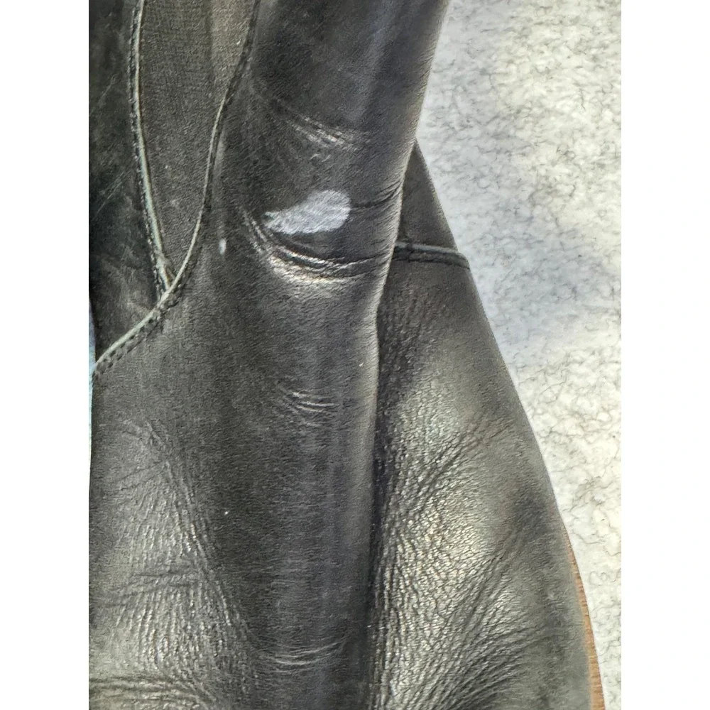 Sam Edelmann Chelsea Black Boots winter snow Goth Biker Woman's Size 8.5 street
